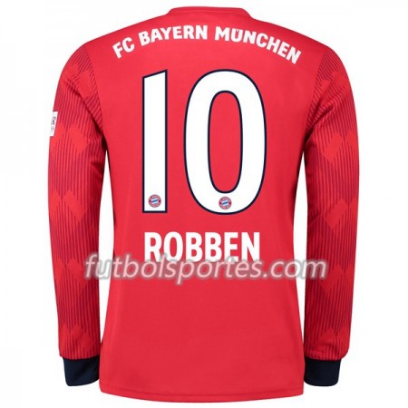 Camisetas Bayern de Múnich Robben 10 Primera Equipacion 2018/2019 Manga Larga